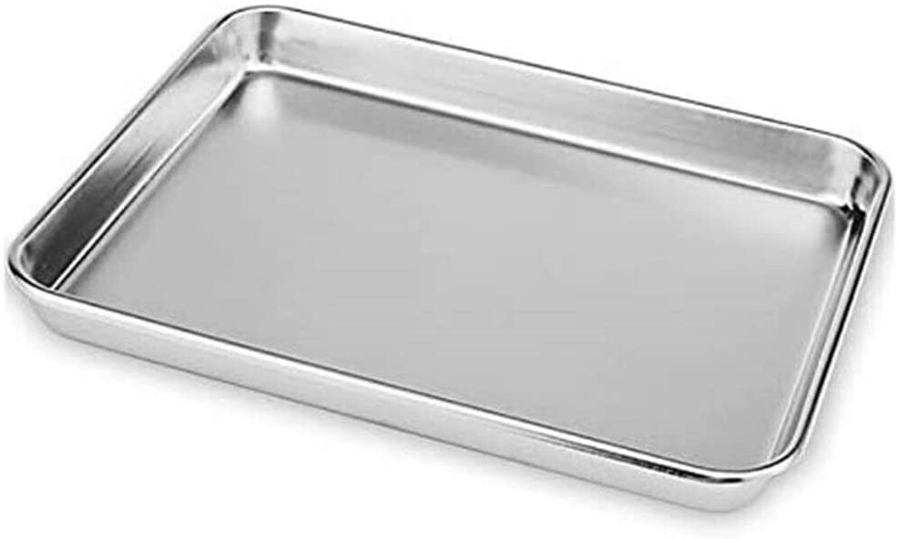 Photo 1 of CHXIHome Baking Sheets Chef Cookie Sheets Stainless Steel Baking Pans, Toaster Oven Tray Pans, Baking Sheets Kitchen Steamer Oven Tray(31x24x2.5cm)
