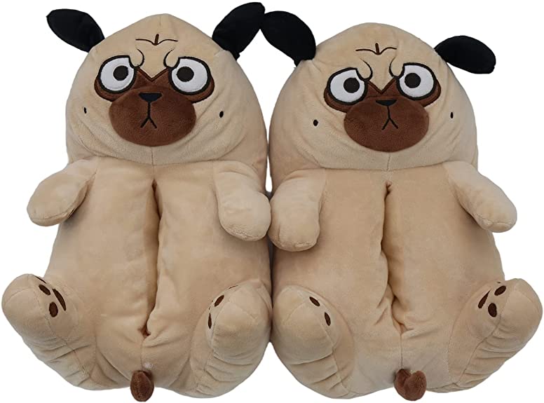 Photo 1 of Slippers Cute Soft Thick  Slippers Anti-Slip Slippers Plush Animal House Indoor Slippers Winter Warm Shoes SIZE 9-12.5