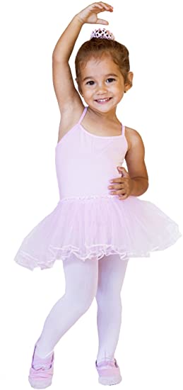 Photo 1 of LA Leotard Girls Skirted Dance Leotard | Spaghetti Straps and Tutu Skirt | for Dance, Tumbling, Ballet or Gymnastics SIZE 2
