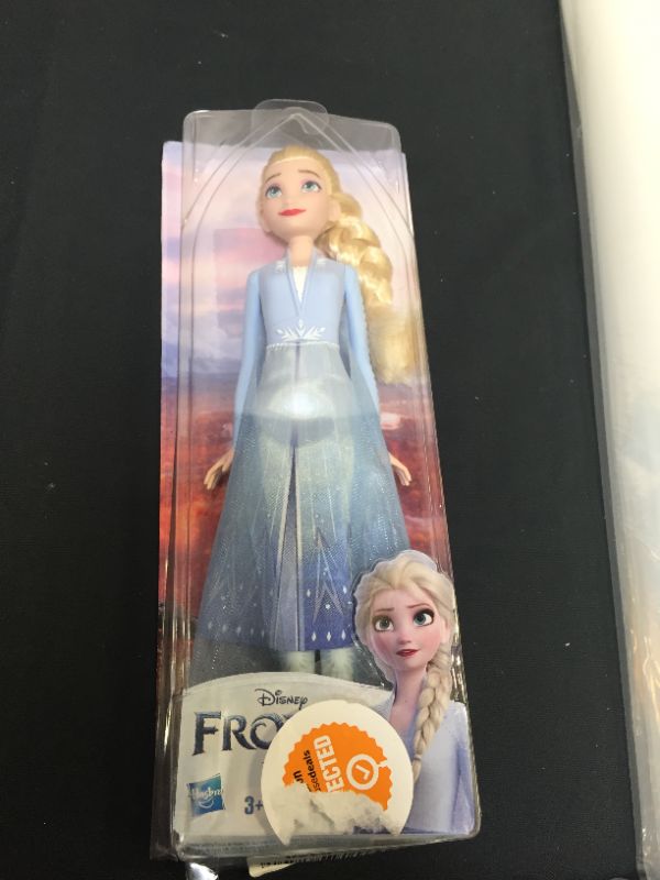 Photo 2 of Disney Frozen 2 Elsa Frozen Shimmer Fashion Doll, Skirt, Shoes, and Long Blonde Hair, Toy for Kids 3 Years Old and Up
