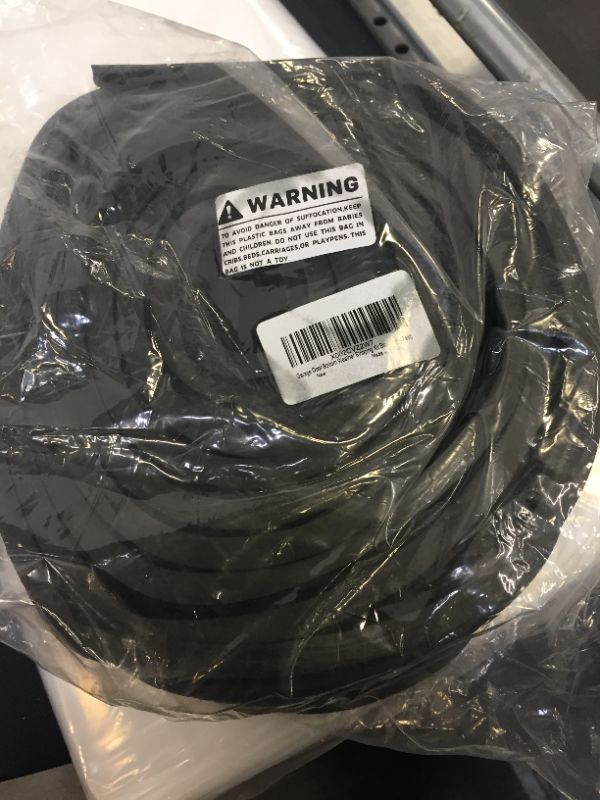 Photo 2 of 16.5 Feet Garage Door Seals Bottom Rubber Weather Stripping Kit Seal Strip Replacement,Universal Weatherproof Threshold Buffering Sealing Rubber 5/16" T Ends, 3 3/4" Width
