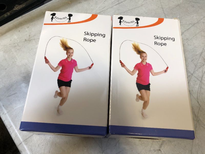 Photo 2 of Jump Rope, Soft Manageable Jump Rope, Speed ??Jump Rope, Soft Bead Jump Ropes, Skipping Rope for Kids, Skipping Rope for Indoor Outdoor Exercise, Tangle Free Jump Rope for Kids 2 PACK