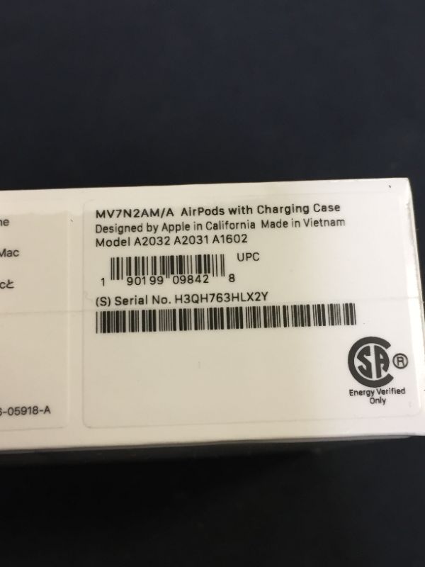 Photo 4 of Apple AirPods (2nd Generation) FACTORY SEALED