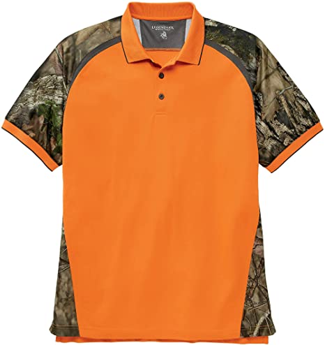 Photo 1 of Legendary Whitetails Men's Pro Hunter Performance Polo, Burnt Orange, Medium