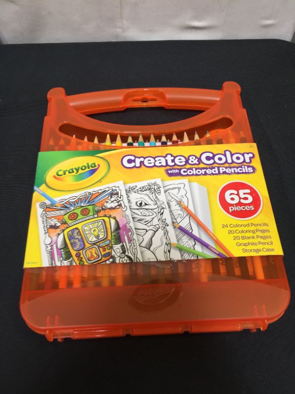 Photo 2 of Crayola Colored Pencils Coloring Art Case with Coloring Pages, Gift For Kids, Ages 4, 5, 6, 7, 8, Packaging May Vary
