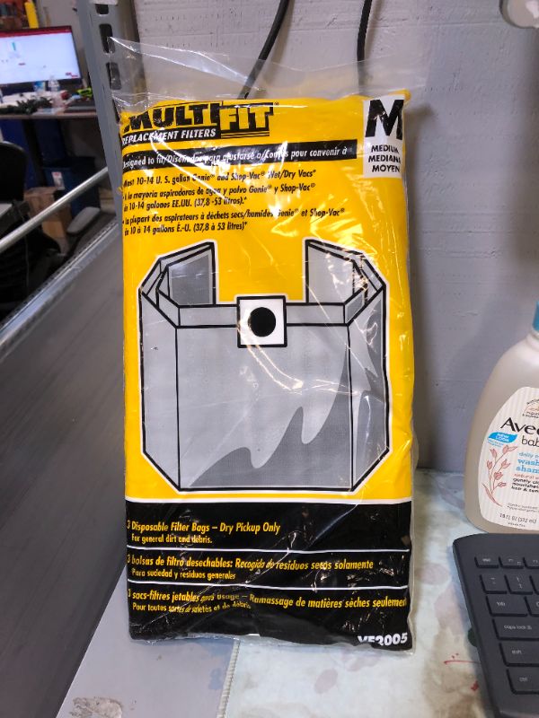 Photo 2 of MULTI FIT
10 Gallon to 14 Gallon Dust Collection Bags for Shop-Vac Branded Wet/Dry Shop Vacuums (3-Pack)