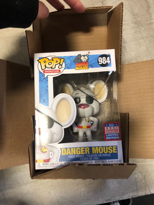 Photo 2 of Funko Pop Animation Danger Mouse FunKon 2021 Exclusive
