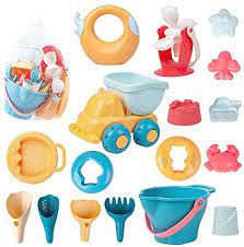 Photo 1 of Docuwee Sand Toys Set Beach Toys for Kids 17 Pieces Include Castle Molds, Water Wheel, Play Sand Beach Shovel Tool Sand Bucket and in Mesh Beach Bag
FACTORY SEALED OPEN FOR PICTURES