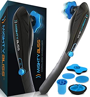 Photo 1 of MIGHTY BLISS Deep Tissue Back and Body Massager Cordless Electric Handheld Percussion Muscle Hand Massager - Full Body Pain Relief Vibrating Therapy Massage Machine, Neck, Shoulder, Leg, Foot
1 Count (Pack of 1)
MAJOR DAMAGES TO PACKAGING FROM EXPOSURE, B