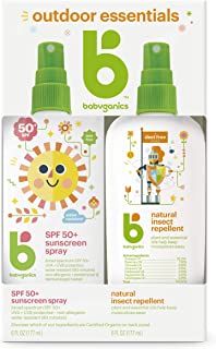 Photo 1 of Babyganics 50 SPF Baby Sunscreen Spray and Bug Spray | Octinoxate & Oxybenzone Free | DEET Free, 6oz each, Combo 2 Pack
EXP MARCH 2023