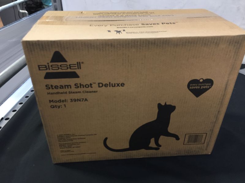 Photo 1 of BISSELL SteamShot Deluxe Hard Surface Steam Cleaner with Natural Sanitization, Multi-Surface Tools Included to Remove Dirt, Grime, Grease, and More, 39N7A
