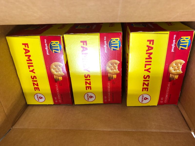 Photo 1 of 3 PACK OF RITZ FAMILY SIZE BOXES 