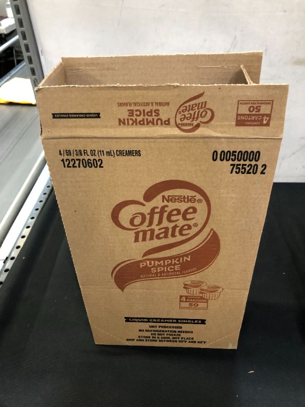 Photo 1 of 4 CARTONS OF COFFEE MATE PUMPKIN SPICE CARTONS 