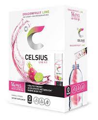 Photo 1 of CELSIUS Dragonfruit Lime On-the-Go Powder Stick Packs, Zero Sugar (14 Sticks per Pack)
EXP JULY 2023