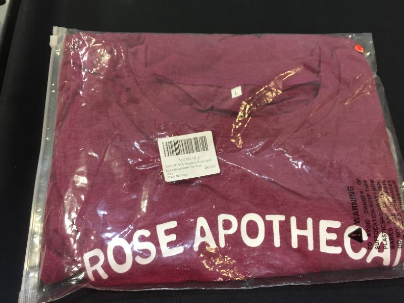 Photo 2 of NANYUAYA Rose Shirts for Women Rose Printed Novelty Shirt Summer Funny Short Sleeve Holiday Tee Tops
LARGE 