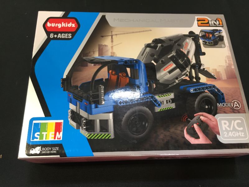 Photo 1 of Burgkidz STEM Engineering 2-in-1 Truck Build Set with Remote Control

