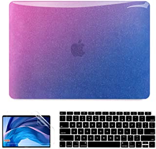 Photo 1 of IMDCASE Compatible with Macbook Air 13 Inch Case 2020 2021 2019 2018 Release A2337 M1 A2179 A1932 Touch ID Retina Display, Glitter MacBook Air Case Laptop Hard Shell +2 Keyboard Cover+Screen Protector
