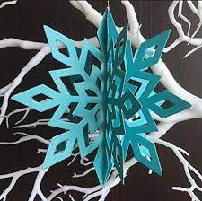 Photo 1 of Winter Wonderland Snowflakes Party Decorations 3D Card Hanging Paper 3 PACK