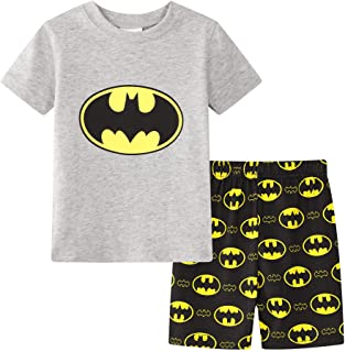 Photo 1 of Gray Bat Boys Shorts 2 Piece Pajama Set 100% Cotton