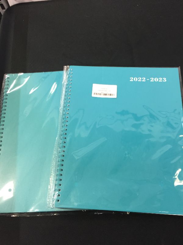 Photo 2 of 2022-2023 Monthly Planner/Calendar - 18-Month Planner from Jul. 2022 to Dec. 2023, 8.5" x 11", Monthly Planner 2022-2023 with Tabs & Pocket & Label, Contacts and Passwords, Thick Paper, Twin-Wire Binding - Teal by Artfan
2 PACK