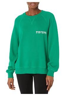 Photo 1 of Bandier Women's The Juniper Crew Neck Sweatshirt LARGE 