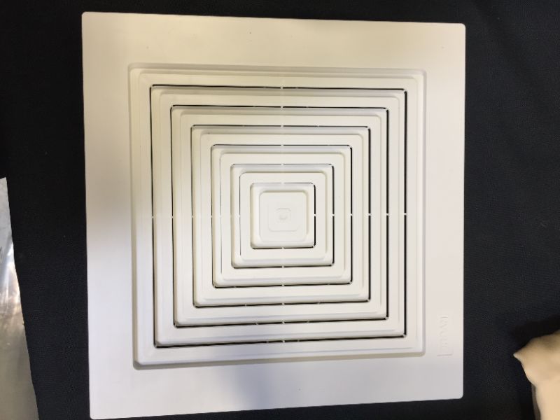 Photo 1 of Broan-NuTone 671 Ventilation Fan, White Square Ceiling or Wall-Mount Exhaust Fan, 6.0 Sones, 70 CFM
