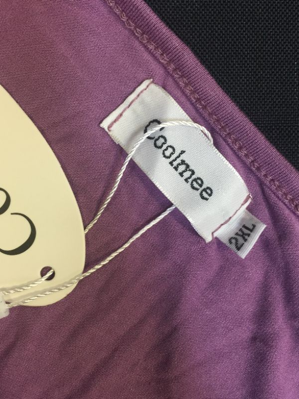 Photo 1 of COOLME WOMENS SHORT SLEEVE DRESS LAVENDER
SIZE 2XL