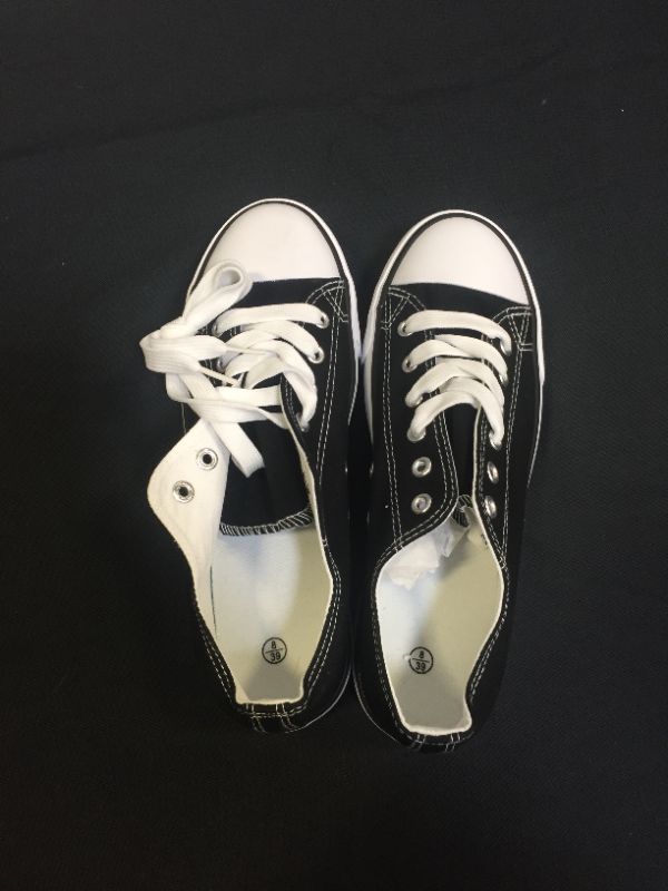 Photo 1 of BLACK/WHITE SHOES SIZE 8