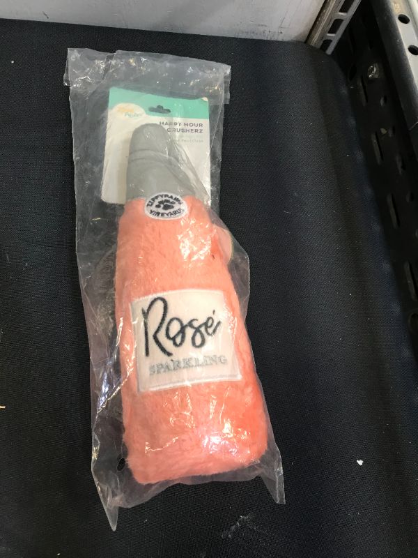Photo 2 of Zippy Paws - Happy Hour Crusherz Drink Themed Crunchy Water Bottle Dog Toy - Rosé
