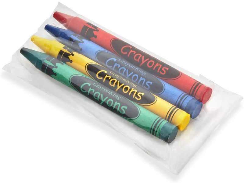 Photo 1 of CrayonKing 50 Sets of 4-Packs in Cello (200 total bulk Crayons) Restaurants, Party Favors, Birthdays, School Teachers & Kids Coloring Non-Toxic Crayons