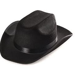 Photo 1 of Funny Party Hats Black Cowboy Hat - Cowboy Hats - Western Hat - Unisex Adult Cowboy Hat - Cowboy Costume Accessories