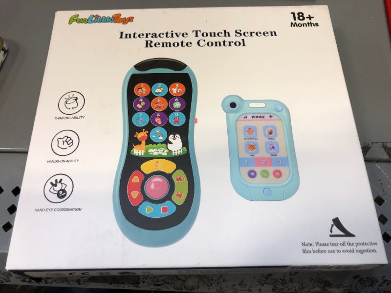 Photo 1 of FUN LITTLE TOYS Remote and Phone Bundle with Music, Fun, Interactive Touch Screen Remote Control Smartphone Toys for Baby, Infants, Kids, Boys or Girls, Pink
STOCK PHOTO MAY VARY