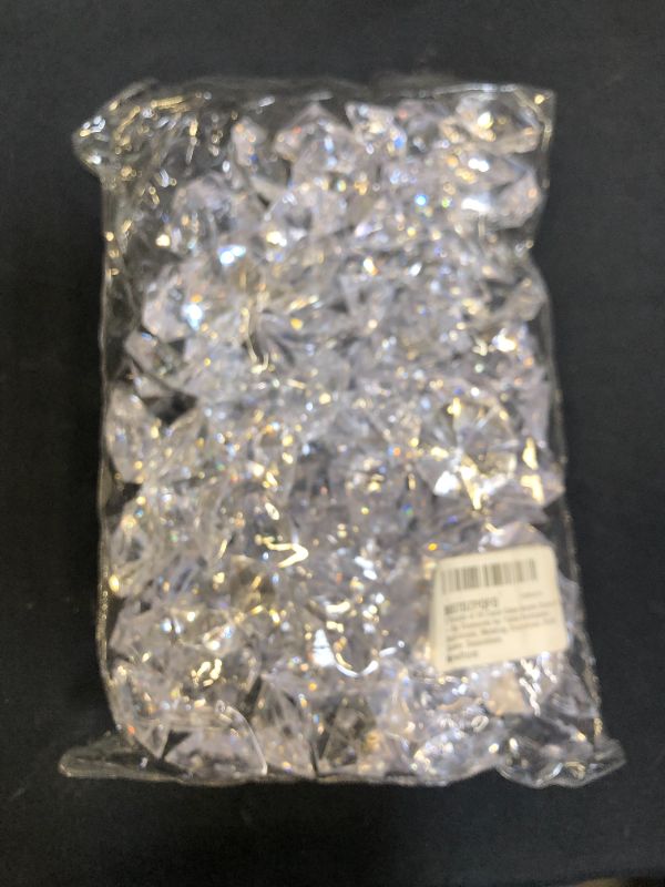 Photo 2 of 2 Pounds of 25 Carat Clear Acrylic Diamonds - Big Diamonds for Table Centerpiece Decorations, Wedding Decorations, Bridal Shower Decorations