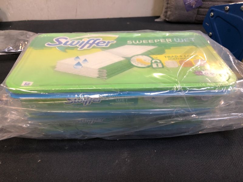 Photo 2 of 2 PACK - Swiffer Sweeper Wet Mopping Pad Refills for Floor Mop with Febreze Lavender Vanilla & Comfort Scent 12 Count
