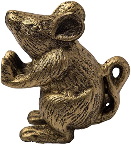 Photo 1 of Cast Iron Mouse Door Stop by Comfify- Decorative Vintage Rustic Door Stop - Stop Your Bedroom, Bath and Exterior Doors with Style - Antique Gold Color
