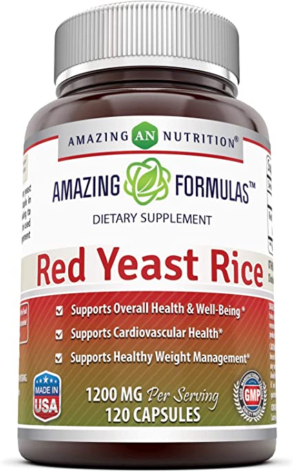 Photo 1 of Amazing Formulas Red Yeast Rice 1200mg Per Serving Capsules (120 Count)
EXP 11/2023
