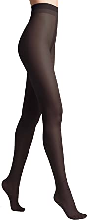 Photo 1 of Conte Women's Soft Silky Semi-Opaque Black Pantyhose Tights - Prestige, 70 Denier
MEDIUM