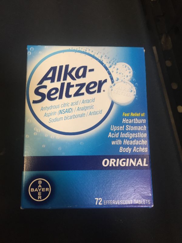 Photo 3 of Alka Seltzer Heartburn Relief and Pain Relief Antacid Tablets – 72 Ct2024
EXP JUNE 2024