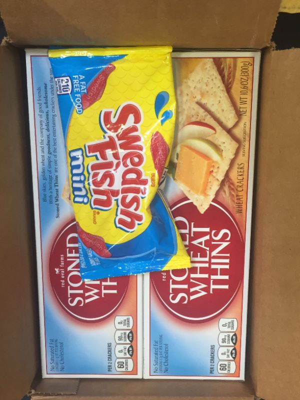 Photo 1 of 2 PCK STONED WHEAT THINS AND SWEDISH FISH 1 PCK
EXP MARCH 09 2022