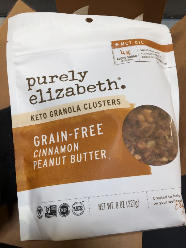 Photo 3 of Purely Elizabeth Grain Free Granola Peanut Butter Cinnamon - 8oz 
3 pack (EXP 4/9/2022)