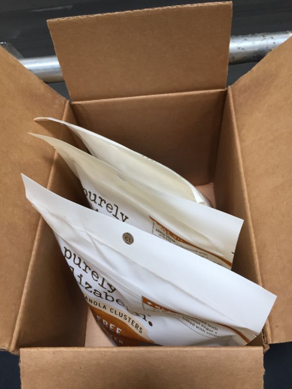Photo 1 of Purely Elizabeth Grain Free Granola Peanut Butter Cinnamon - 8oz 3 pack 
exp 4/9/2022