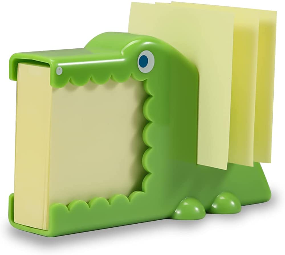 Photo 1 of Desktop Note Pad Note Dispenser Crocodile Memo Holder Pen Holder, for Memo, Notes, Bock of 200 Blanks,2 Packs Memo

