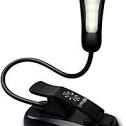 Photo 1 of LuminoLite 'Rechargeable' Extra-Bright 4 LED Book Light, Easy Clip On Reading Light, 2 Brightness Settings, Soft Padded Clamp, USB Cable & UL Certified AC Charger. Perfect for Night Bookworms