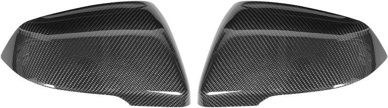 Photo 1 of  2Pcs Door Mirror Covers Glossy Black Side Mirror Cover Caps Door Rearview Mirror Cover Cap Carbon Fiber Fit for GR Supra A90 2018?2020