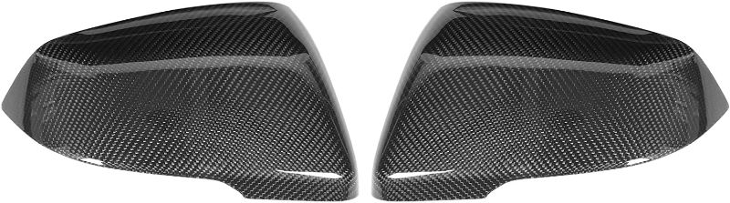 Photo 1 of  2Pcs Door Mirror Covers Glossy Black Side Mirror Cover Caps Door Rearview Mirror Cover Cap Carbon Fiber Fit for GR Supra A90 2018?2020