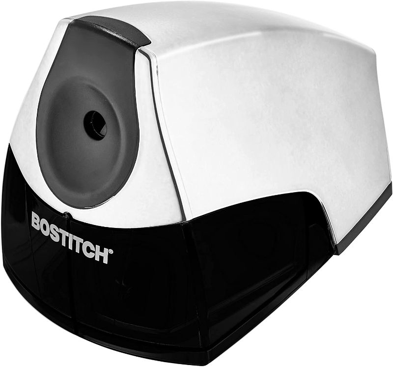 Photo 1 of 
Bostitch Personal Electric Pencil Sharpener, Powerful Stall-Free Motor, High Capacity Shavings Tray, Chrome Metallic