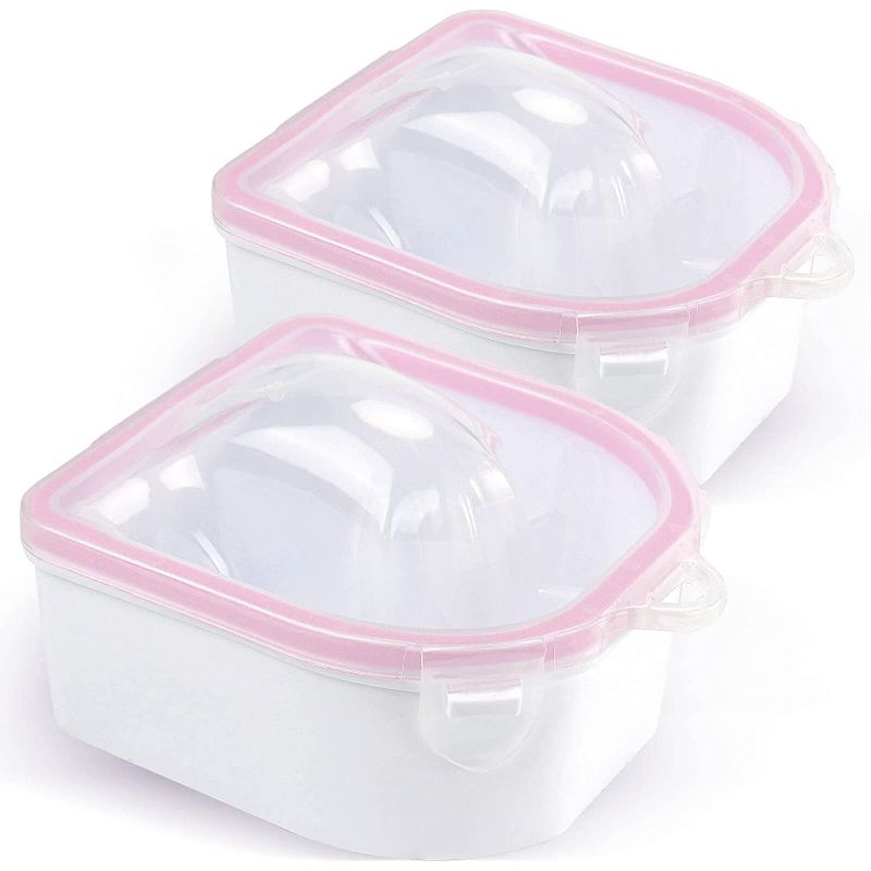 Photo 1 of 2Pcs Nail Soaking Bowl, Double Layer Manicure Bowls, Upgrade Thicken Acetone Soaking Bowls, Soak off Gel Polish Remover Bowl for Acrylic Nails