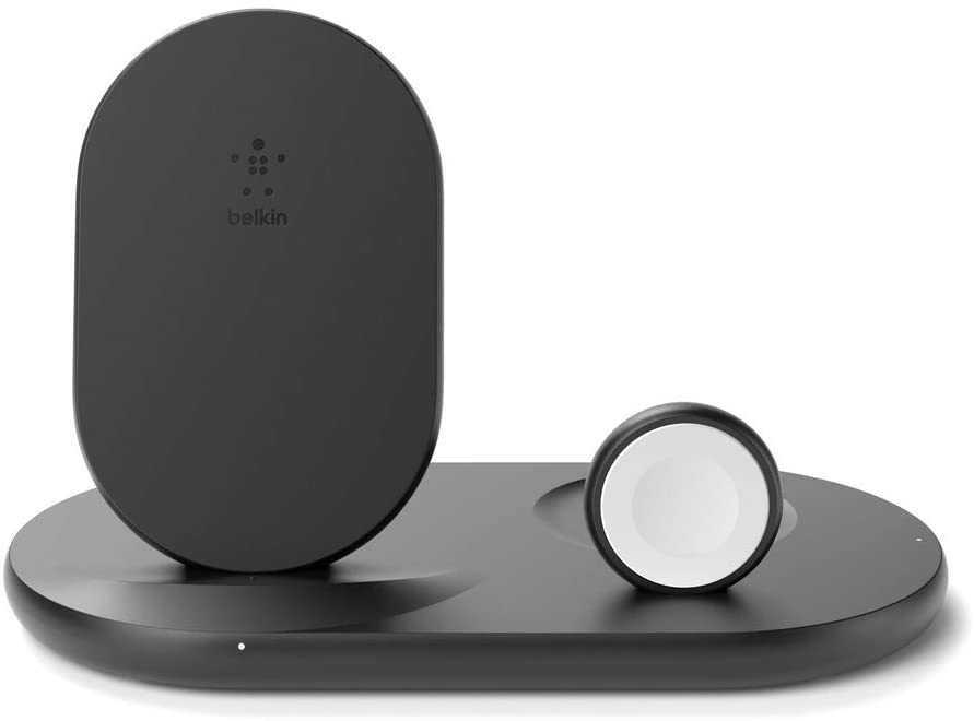 Photo 1 of Belkin 3-in-1 Wireless Charger (Wireless Charging Station for iPhone, Apple Watch, AirPods) Wireless Charging Dock, iPhone Charging Dock, Apple Watch Charging Stand