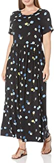 Photo 1 of Amazon Essentials Women's Short-Sleeve Waisted Maxi Dress 1X