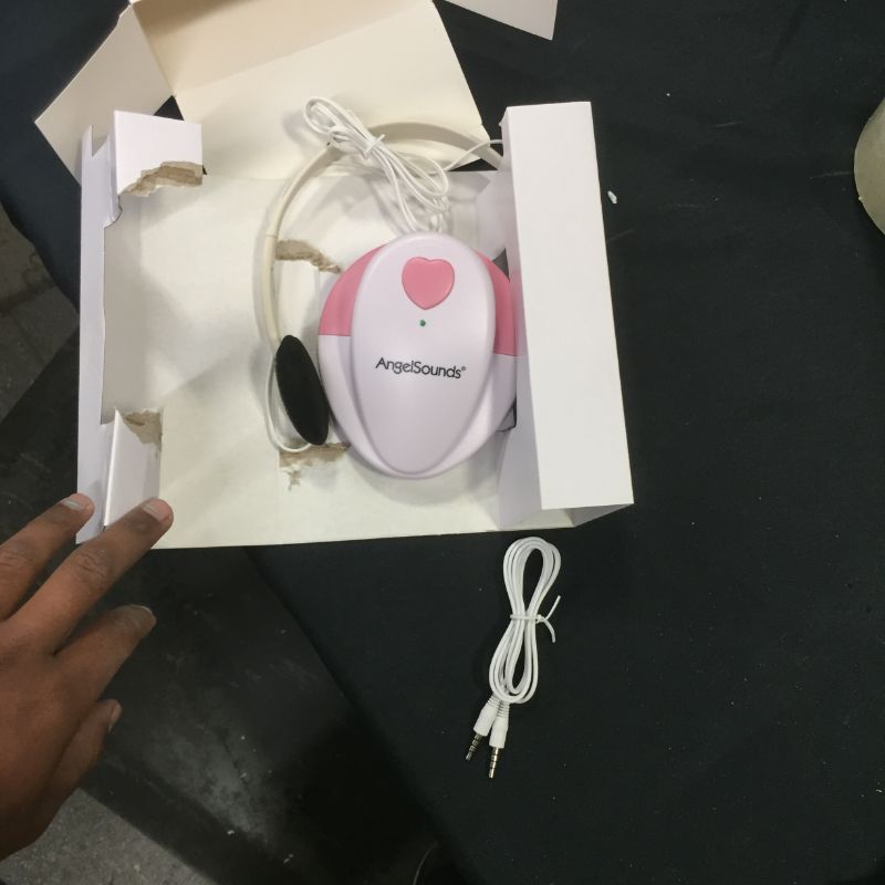 Photo 2 of Angelsounds Baby Fetal Doppler Heart Monitor with FREE Headphones, Gel, 2 x CDs, recording cable, note card and battery (B001NWDUE2